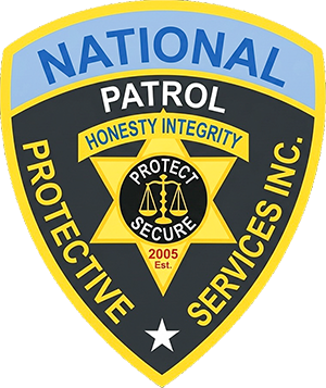 National Security & Protective Services Inc -NPS badge logo
